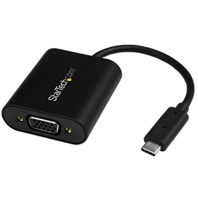 Afbeelding van USB C to VGA Adapter Startech CDP2VGASA Black