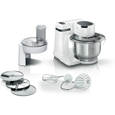 Afbeelding van Bosch MUM Serie 2 MUMS2EW01 Keukenmachine 700W 3,8L 3 Snijschijven Wit