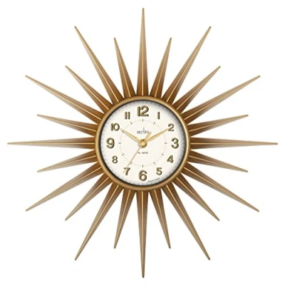 Afbeelding van Acctim 21760 Stella Gespoten Starburst Wandklok, Goud