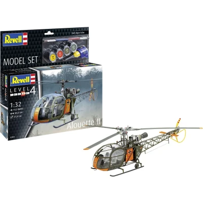 Afbeelding van 1:32 Revell 63804 Aerospatiale Alouette II Helikopter Model Set Plastic Modelbouwpakket