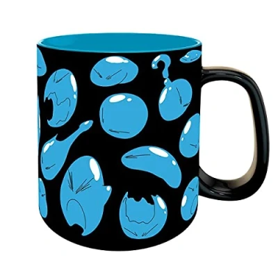 Afbeelding van That Time ... A Slime Mok Rimuru zwart/blauw bedrukt 100% keramiek inhoud 460 ml