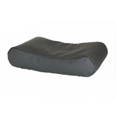 Afbeelding van Hondenkussen Deluxe leatherlook antraciet 80x55x15 cm EPS korrels