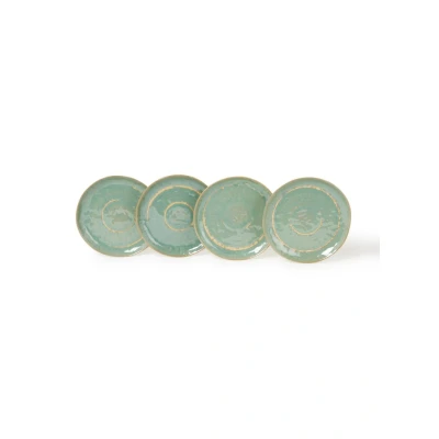 Afbeelding van Serax Pure Ontbijtbord 21 Cm Set Van 4 Zeegroen