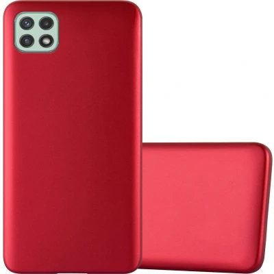 Afbeelding van Cadorabo Hoesje geschikt voor Samsung Galaxy A22 5G in METALLIC ROOD Beschermhoes gemaakt van flexibel TPU silicone Case Cover