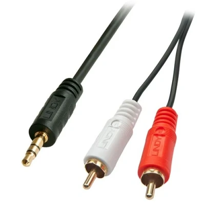 Image de Lindy 35687 câble audio premium 2x rca mâle vers jack 3,5mm 20m