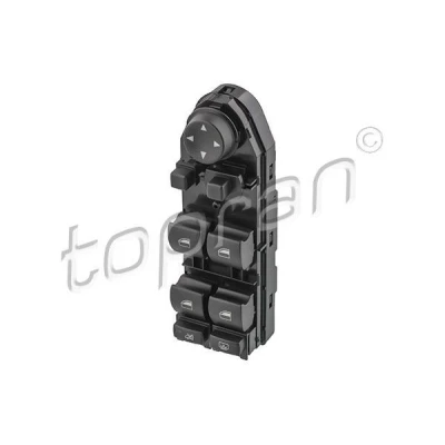 Afbeelding van TOPRAN 503 412 Schakelaar, raamopener Aan de bestuurderszijde, Voor BMW: 5 Saloon, Touring