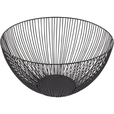 Afbeelding van Point Virgule fruitmand Wire Zwart 25 cm / x 14 Metaal