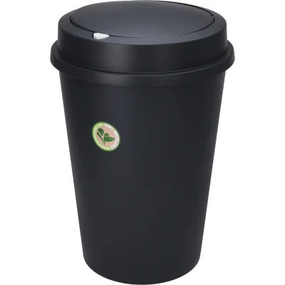 Afbeelding van Storage Solutions Prullenbak 47L gerecycled kunststof zwart