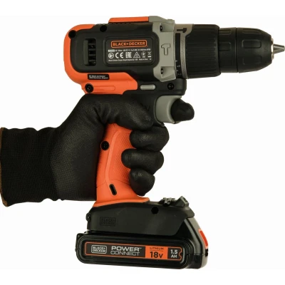 Afbeelding van Black+Decker 18V accuklopboor incl. 1.5Ah accu+lader