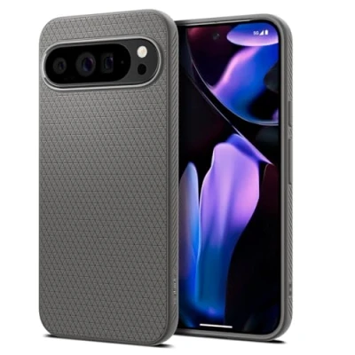 Afbeelding van Spigen Liquid Air Hoesje Geschikt voor Google Pixel 9 Pro XL Back Cover Flexibel TPU Grijs