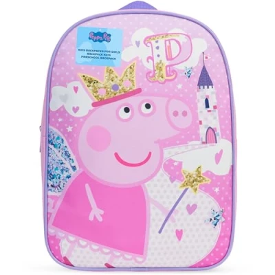 Afbeelding van Get Trend Rugzak voor kinderen, kleuterschool, peuter, 2, 10 jaar, schooltas, meisjes, jongens, kindertas, lunch, rugzak, reizen, sport, Roze Peppa Pig