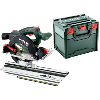Afbeelding van METABO KS 18 LTX 57 BL 18V accu cirkelzaag 57mm 165mm met geleiderail KFS 44 in metaBOX 340 (zonder en lader) 691223000