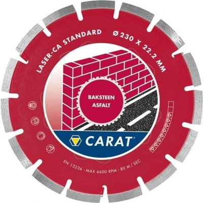 Afbeelding van Carat diamantzaag diamantschijf diamantzaagblad voor baksteen en asfalt 125x22.2mm
