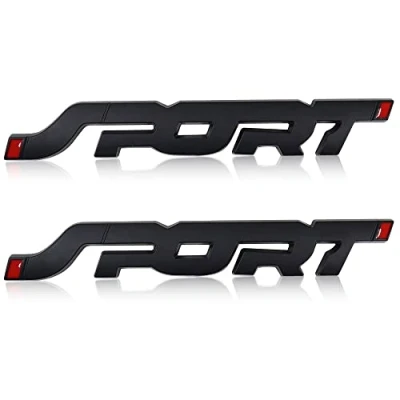 Afbeelding van Haohai CN 001 2 stuks 3D Metalen Auto Sport Logo Embleem Badge Decals Achterkant Kofferbak Sticker (zwart)