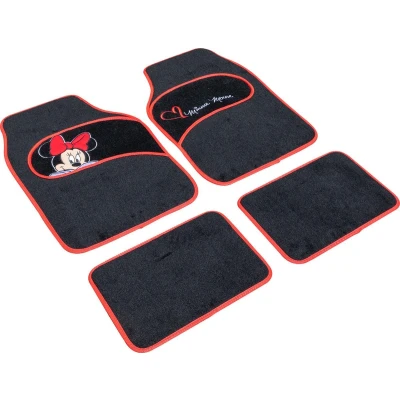 Afbeelding van MICKEY AND FRIENDS 10339 Vloermatset Textiel voor en achter 4 zwart Universeel geschikt 65 x 42.5 cm, 30 40 cm