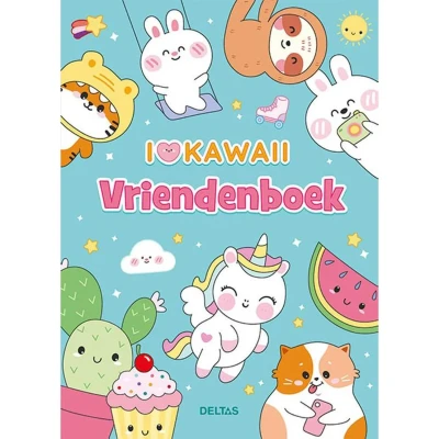 Afbeelding van Uitgeverij deltas kawaii vriendenboek