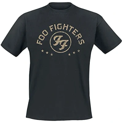 Afbeelding van Foo Fighters Arched Stars Heren T shirt 2XL Zwart