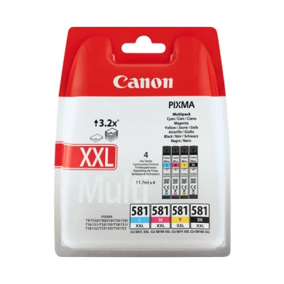 Image de Canon Multipack Cli 581xxl Noir cyan magenta jaune (1998c007)