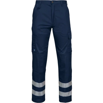 Afbeelding van ProJob 2517 BROEK MET KNIEZAKKEN EN REFLECTIEBANDEN 642517 Marine