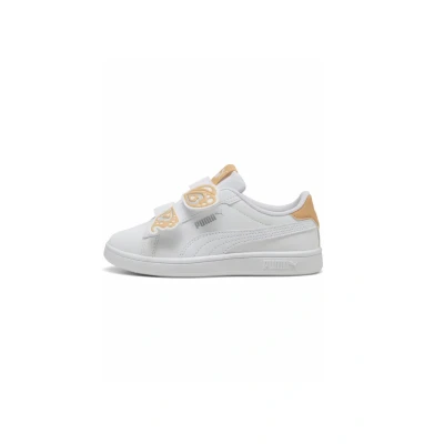 Afbeelding van Puma Smash Sneakers laag voor kinderen, Maat: 30, White almost apricot Kunststof