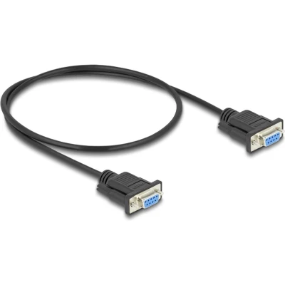 Afbeelding van Delock Seriële kabel RS 232 D Sub9 aansluiting naar 0,5 m (0.50 m), Interfacekabel