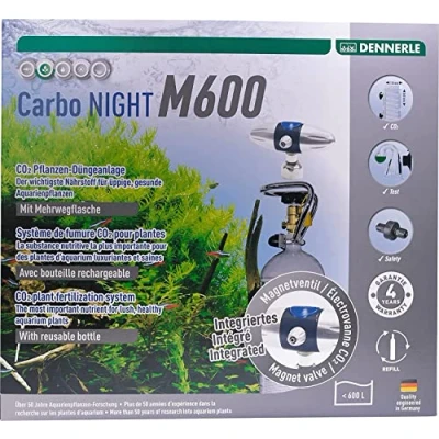 Afbeelding van Dennerle Carbo Night M600 Aquarium CO2 Systeem Met nachtschakelaar hervulbare fles Voor Aquaria tot 600 Liter