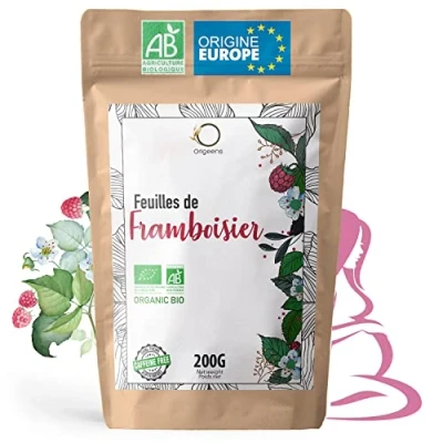 Afbeelding van ORIGEENS Kruidenthee van frambozenblad, biologisch, 200 g, infusie einde zwangerschap, borstvoedingsthee, pijnlijke regels, wellness formaat