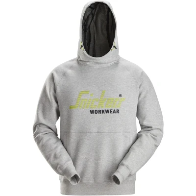 Afbeelding van SNICKERS 2845 logo hoodie (gemeleerd grijs) 28452800003