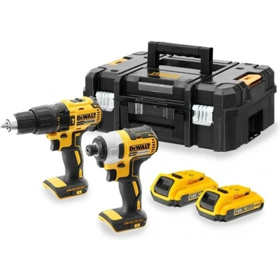 Afbeelding van DeWalt DCK2060D2T 18V Li Ion accu combiset (2x 2,0Ah accu) in TSTAK