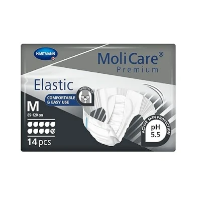 Afbeelding van Molicare Premium Slip Elastic 10 druppels Medium 4 pakken van 14 stuks