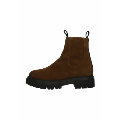 Afbeelding van Blackstone ASTA AL475 Chocolate Chelsea boots Dames Dark brown Maat: 38