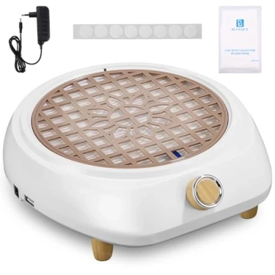 Afbeelding van Vuxava Aspirateur Ongles Professionnelle, 100W 5000RPM Manucure Blanc, Convient Aux Salons De Et Particuliers Table Poussiere Ongle