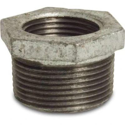 Afbeelding van Verloopring Gietijzer Mega Verzinkt 3/4&quot; X 1/2&quot; Buitendraad Binnendraad Nr. 241