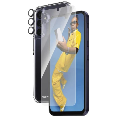 Afbeelding van PanzerGlass 3 in 1 Ultra Wide Fit Bundle Glass + Case Lens Set (hoesje beschermglas) Samsung Galaxy A15, A15 5G
