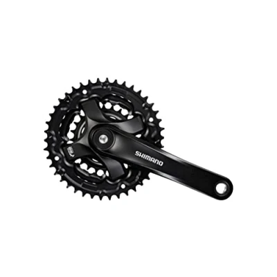 Afbeelding van Crankstel 6/7/8 speed Shimano Tourney FC TY501 met 175mm crankarm 42 x 34 24T zwart