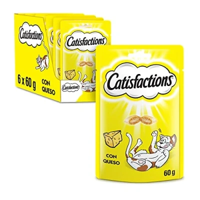 Afbeelding van 6x Catisfactions Kattensnoepjes Kaas 60 gr