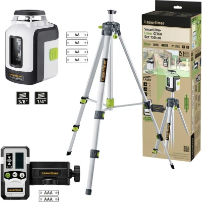 Afbeelding van Laserliner SmartLine Laser G360 Set 150cm 360 lijnlaser