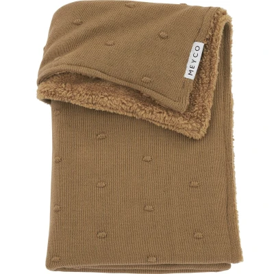 Afbeelding van Meyco Deken Babybed Mini Knots Toffee