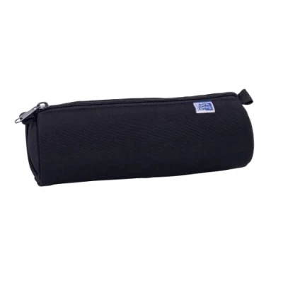 Afbeelding van OXFORD Klassiek rond etui, 1 vak, capaciteit, afmetingen: 22 x 7 cm, ritssluiting, polyester, zwart