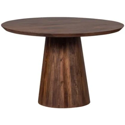 Afbeelding van BePureHome Limit Eetkamertafel Mangohout Walnoot 76x130x130