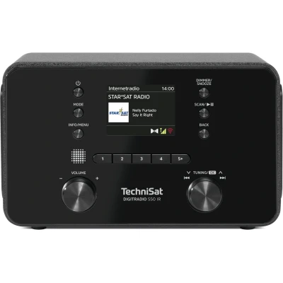 Afbeelding van TechniSat DigitRadio 550 IR compacte stereo tafel radio met WIFI internet, DAB+ digitale radio, USB
