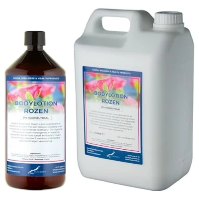 Afbeelding van Bodylotion Rozen 1 liter hervulbaar + Jerrycan 5 navulling