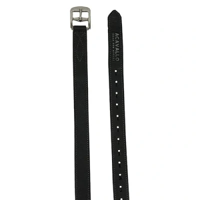 Afbeelding van Acavallo Beugelriemen Soft Zwart 145cm
