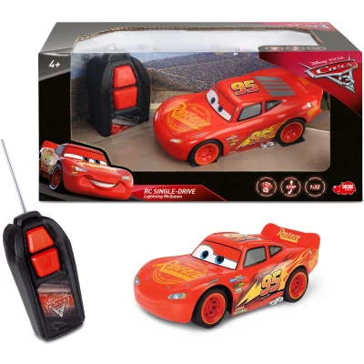 Afbeelding van Dickie Toys 203081000 RC Cars 3 Lightning McQueen Single Drive 1:32 modelauto voor beginners Elektro Straatmodel
