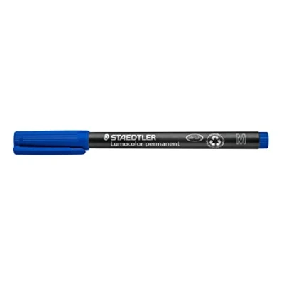 Afbeelding van Viltstift Staedtler Lumocolor 317 permanent M blauw