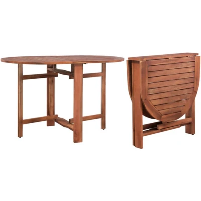 Afbeelding van Tuintafel 120x70x74 cm massief acaciahout