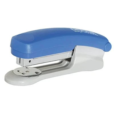 Afbeelding van OFFICE PRODUCTS Bureaunietmachine voor 25 vellen, blauw, nietjes type 24/6 26/6, metaal, met kunststof behuizing