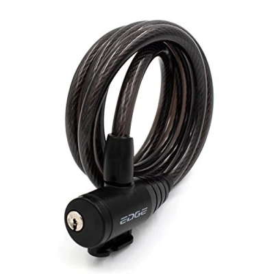 Afbeelding van Spiraalslot Edge Wired 100 ø10*1500 zwart