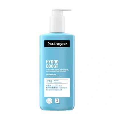 Afbeelding van Neutrogena Hydro Boost Bodylotion ultralichte formule (250 ml) voor een soepele en verfrissende huid met 17% glycerine + hyaluronzuur alle huidtypes
