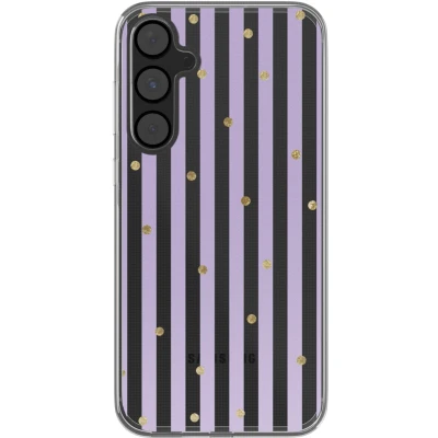 Afbeelding van imoshion hoesje Geschikt voor Samsung Galaxy A55 Design Sparkle Lines Lavender